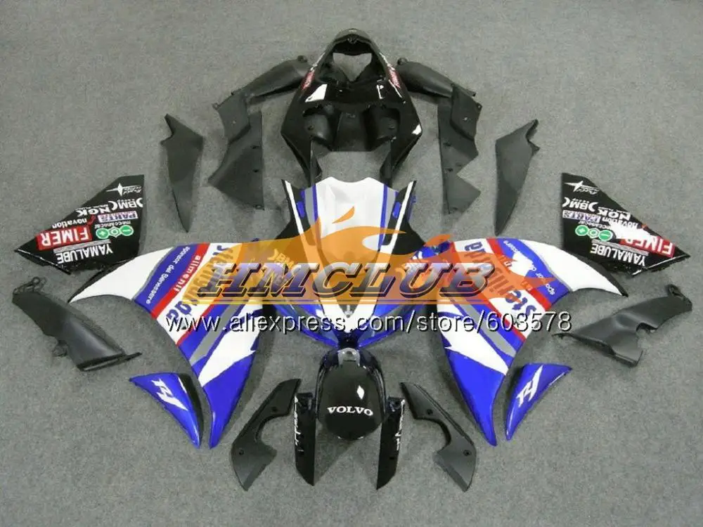 Инъекций средства ухода за кожей для YAMAHA YZF 1000 R 1 R1 2013 65CL. 5 красный, белый YZF-1000 YZF-R1 комплект YZF1000 YZFR1 13 14 обтекатель oem - Цвет: No. 23