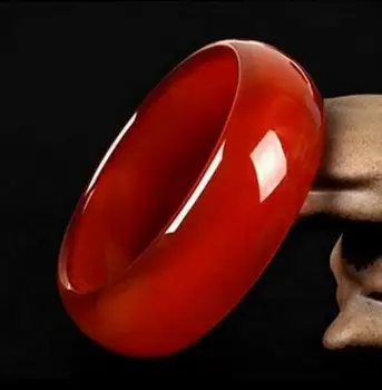 

Zheru jewelry natural agate chalcedony red 54-64mm bracelet elegant princess jewelry best gift