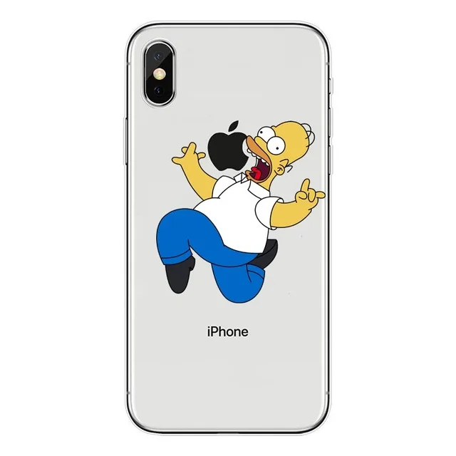 Homer J. Simpson Телефон чехол для iPhone 5 5S SE 6 6s 7 8 P PLUS X XR XS MAX Милый Забавный модный мультяшный силиконовый чехол для телефона s