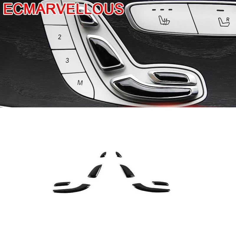 

Auto Seat Button Automobile Chromium Modified Car Styling Covers Protecter Accessories 15 16 17 18 19 FOR Mercedes Benz C Class