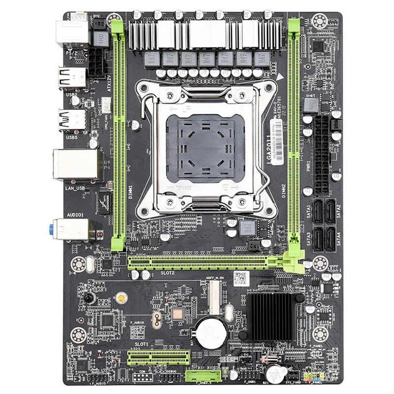 PPYY NEW-X79 M2 LGA2011 материнская плата комбинированный набор с E5-2640 cpu 2X8GB 16GB DDR3 ram 2-Ch 1600Mhz ECC REG NVME M.2 SSD слот