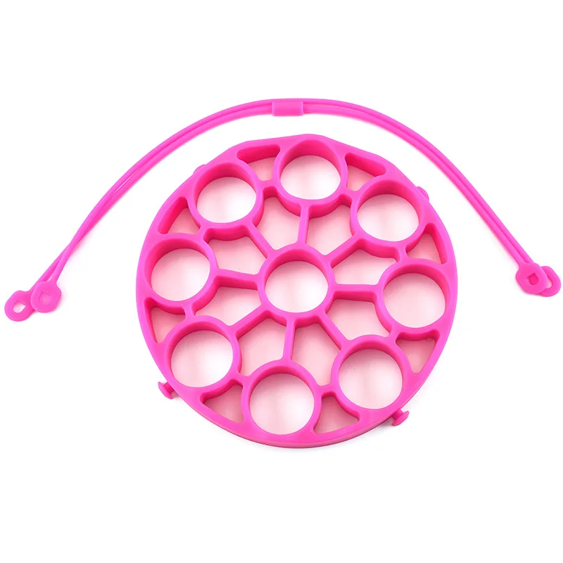 Кухонная многофункциональная силиконовая подставка для отпаривателя яиц, изоляционная подставка для яиц, лоток для отпаривания яиц, подставка для скороварки, слинг для stant Pot 6Qt - Цвет: rose red
