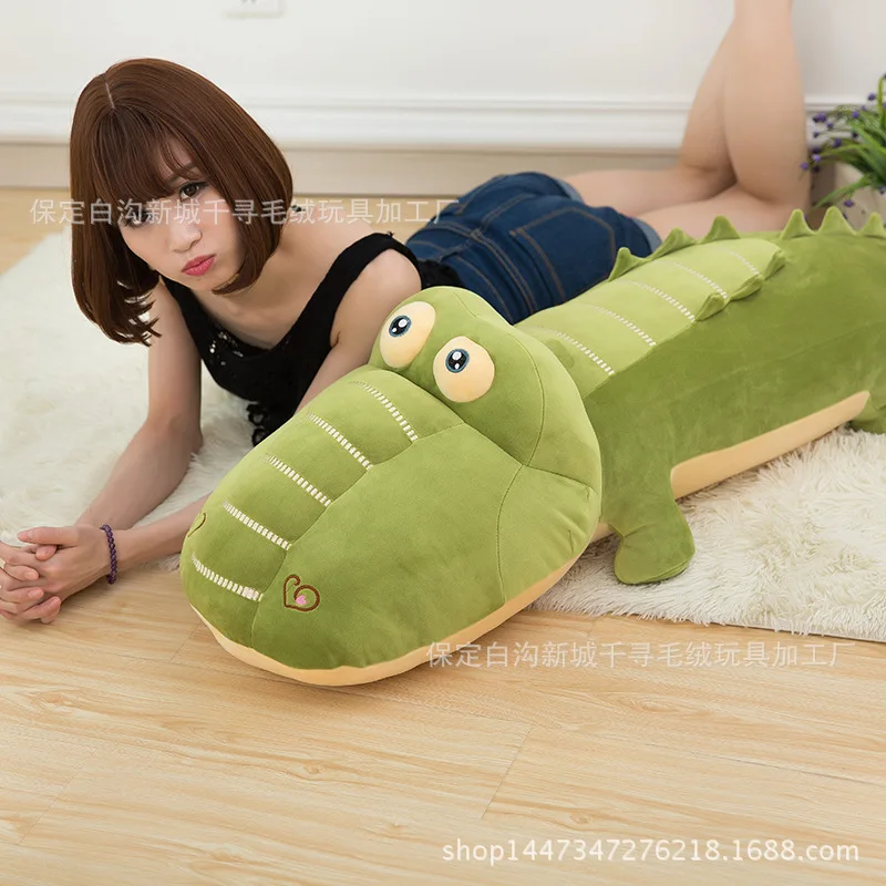 

Customizable Logo Plush Toys Decoration Spandex Doll down Cotton Software Crocodile Pillow