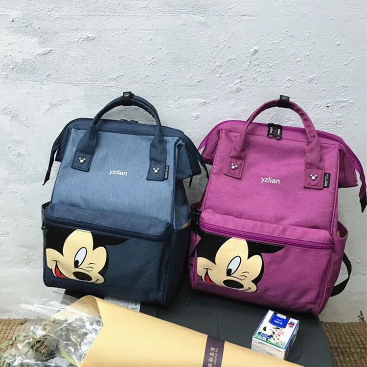 Женский рюкзак с Микки Маусом вместительный повседневный на плечо школьная