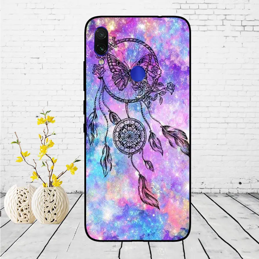 Untuk Xiaomi Redmi Note 7 Hitam Case Silikon Lembut Funda untuk Xiaomi Redmi Catatan 7 Hitam TPU Case Pelindung 6.3 