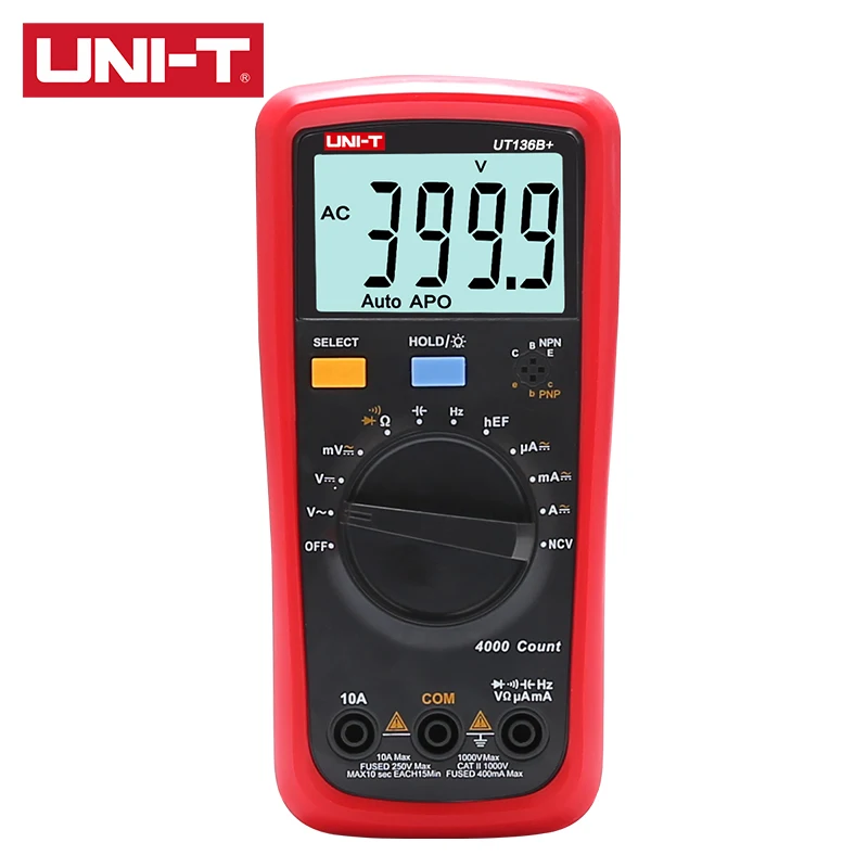 Цифровой мультиметр UNI-T UT136B +/UT136C с ЖК-дисплеем 1000 В 10 А | Инструменты