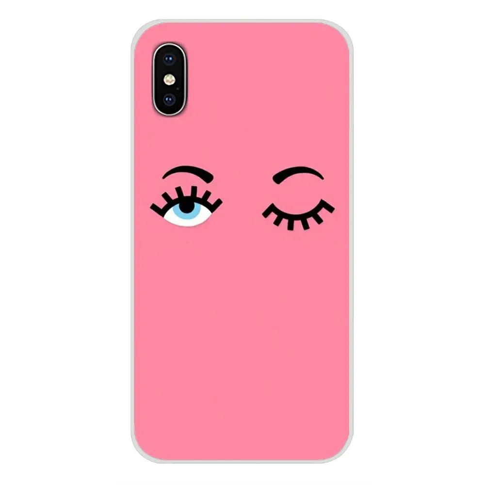Для Apple IPhone X XR XS 11Pro MAX 4S 5s 5C SE 6S 7 8 Plus ipod touch 5 6 Чехлы для мобильных телефонов модные Chiara Ferragni Eyes