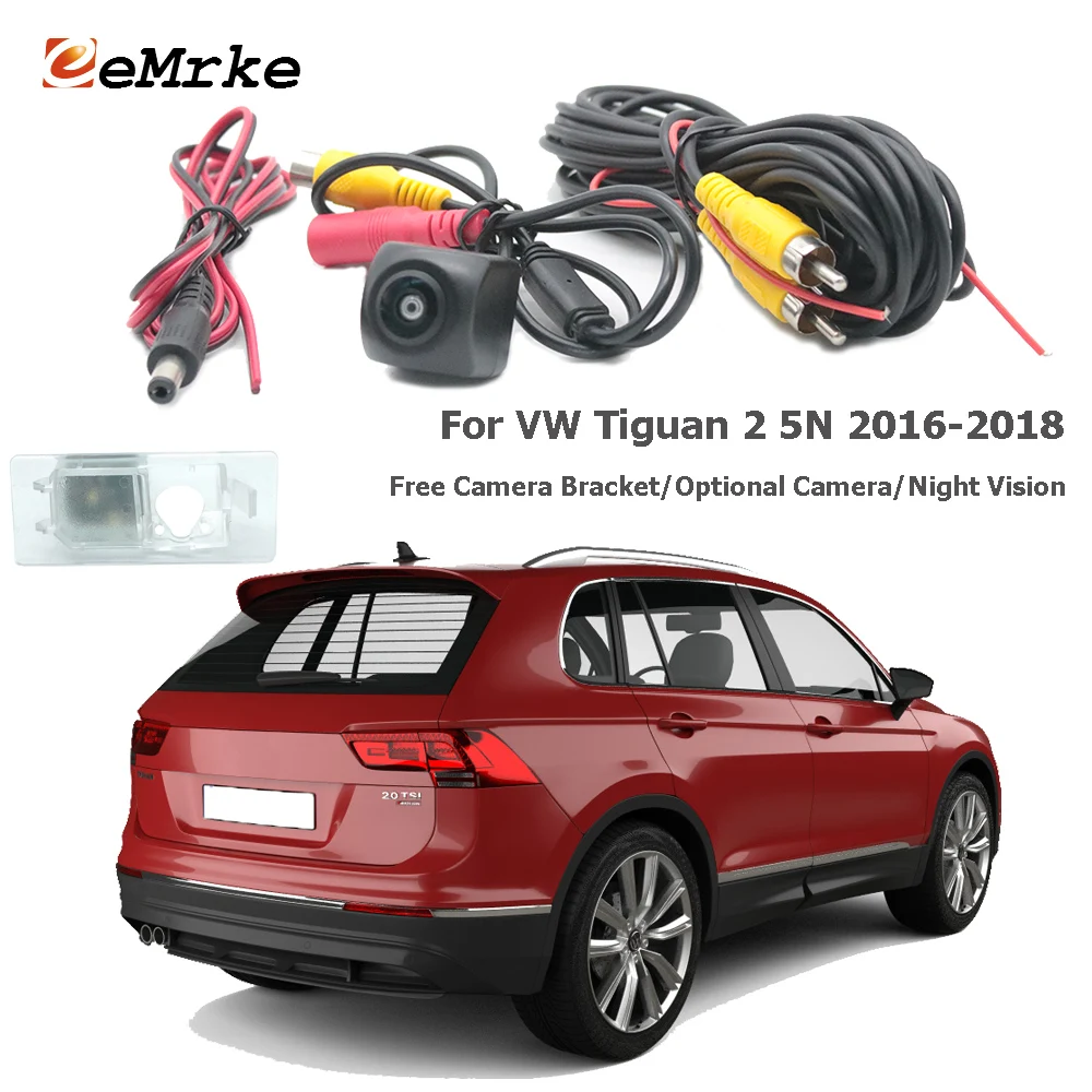 EEMRKE CCD камера заднего вида для VW Tiguan 5N- Tiguan Allspace R-Line камера заднего вида ночного видения парковки заднего вида