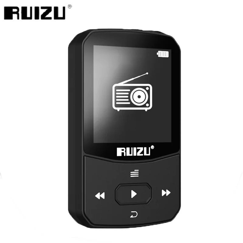 RUIZU X52 Спортивный Bluetooth MP3 плеер портативный мини клип 8 ГБ/16 Гб музыкальный с FM