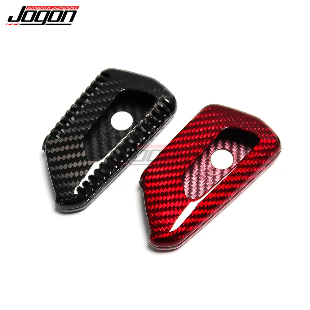 폭스바겐 VW 골프 8 Mk8 GTI GTD R 2020 2021 자동차 액세서리용 리얼 카본 리모컨 케이스 홀더 키 케이스