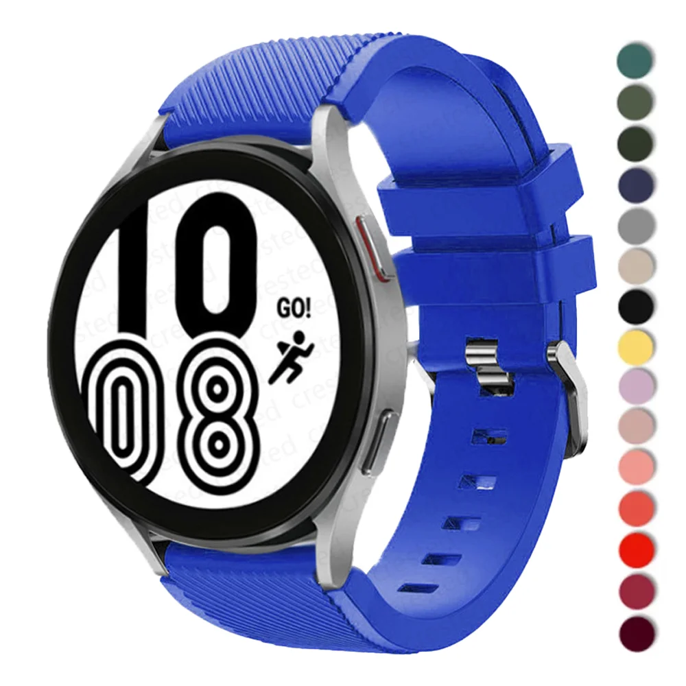 20mm 22mm Band for Samsung Galaxy Watch 4/Classic/46mm/42mm/active 2 Gear s3/S2 silicone bracelet Huawei GT/2/GT2/3 Pro strap | Наручные