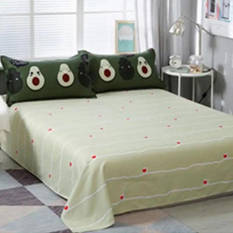 Детское постельное белье авокадо King size, набор одеял с животными и растениями, постельное белье из хлопка для детей