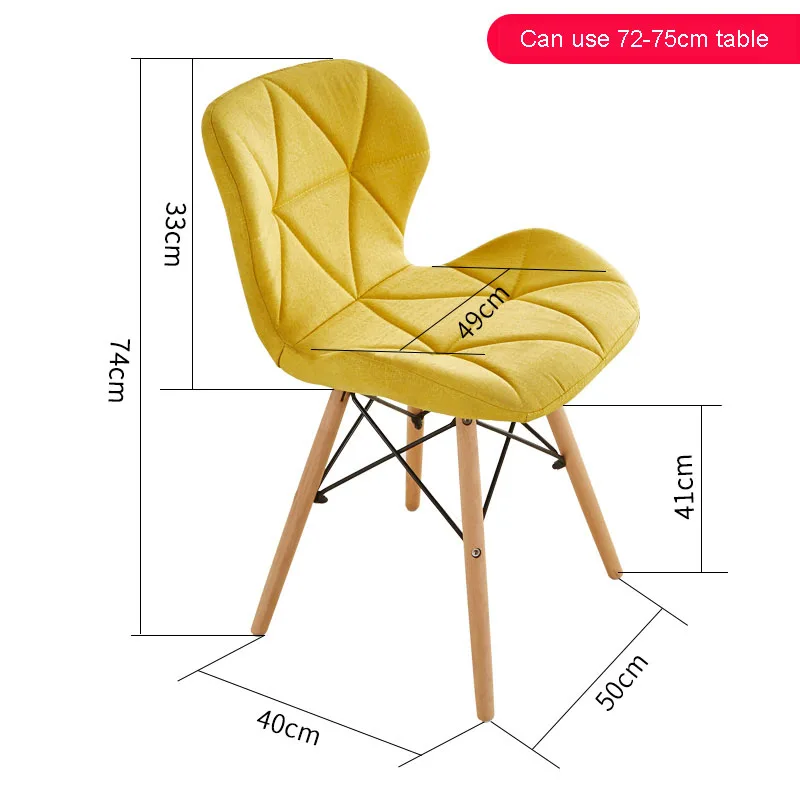 Dining Chairs Study Dining Room Back Chair Home Simple American Retro Butterfly Chairs Nordic Living Room Dining Chair Sillas