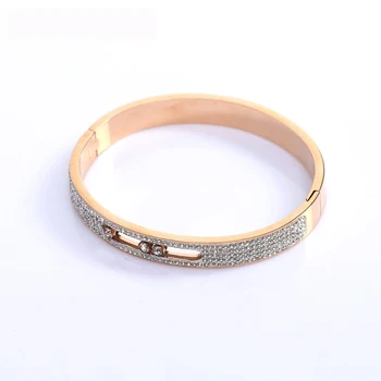 

Wholesale Fine Jewelry luxury argil female titanium steel fashion jewelry accessories bangle bracelet wristband wristlet jewel