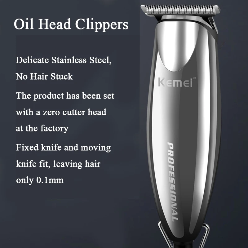 Kemei maquina de cortar cabelo триммер парикмахерский для волос Машинка стрижки бороды tondeuse