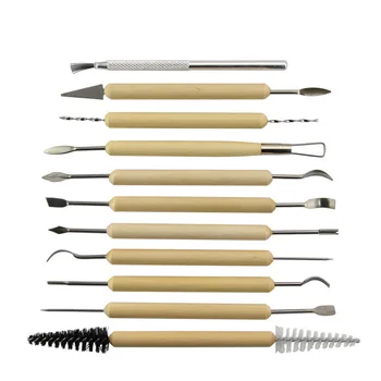 

Ceramic Tools Clay Pottery Modelling Sculpture Sculpting Craft Hobby Supplies Carving Trimming Tool Kit 11pcs/set
