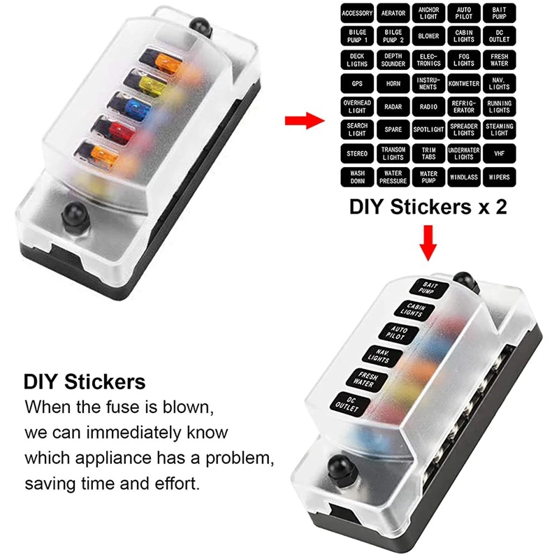 Electop Kit d'adaptateur de fusible 3 types de fusibles