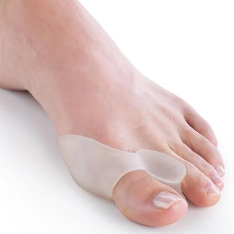 

2pcs Silicone Gel Foot Fingers Toe Separator Thumb Valgus Protector Bunion Adjuster Hallux Valgus Pro Guard Feet Care