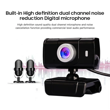 

1080P/ 720P / 480P HD Computer Camera With Microphone USB Interface Teaching Live Conference HD Suitable For Home Classroom