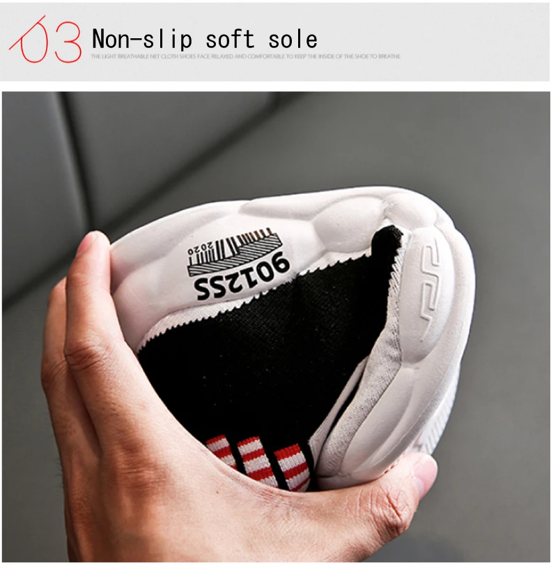 PINSEN Autumn Children's Sneakers Girls Shoes Fashion Kids Sneakers Breathable Sport Child Socks Shoes Boys Casual Shoes