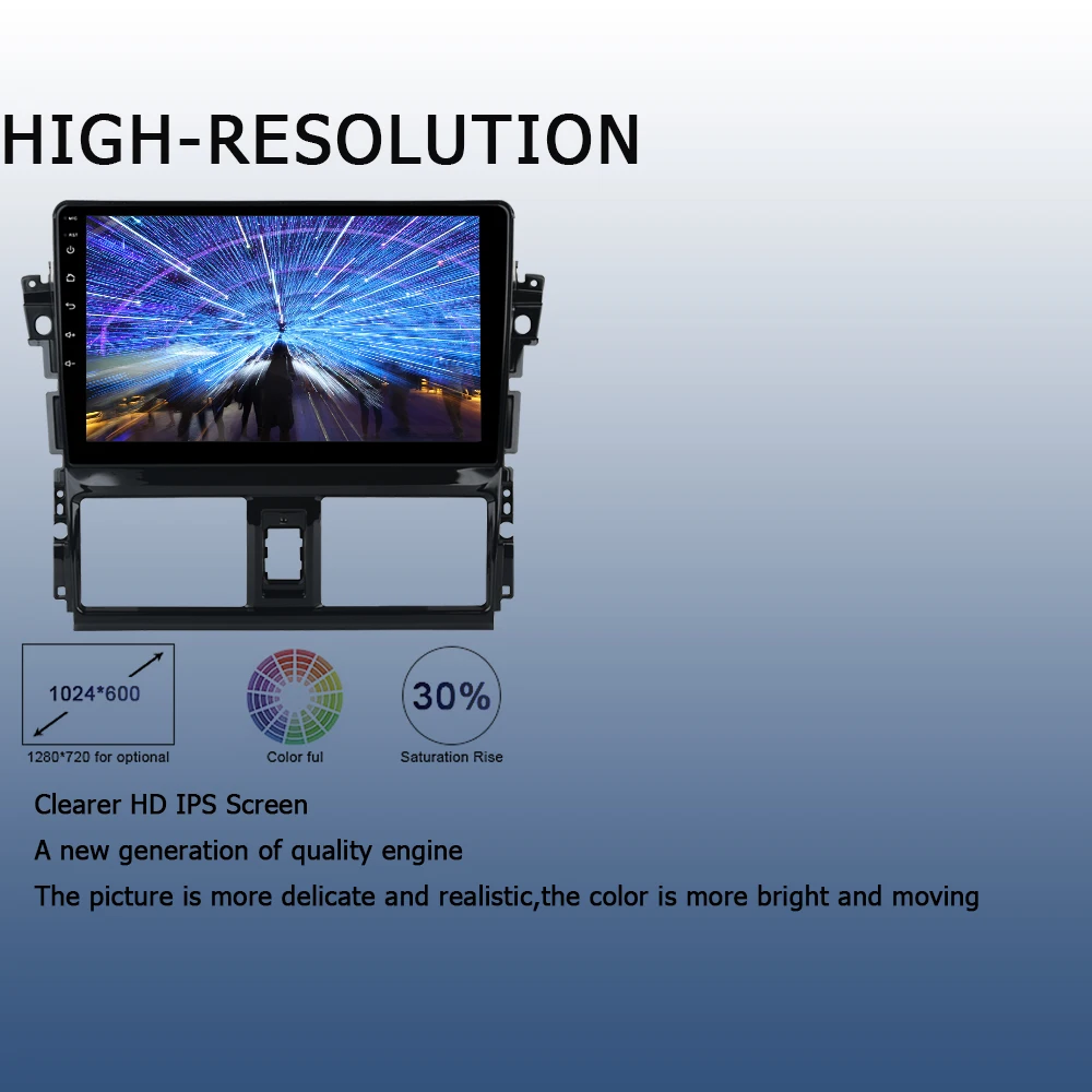 10," ips Android 9,0 Автомагнитола для Toyota Yaris 2013 мультимедийный плеер PX6 DSP HDMI 4 Гб+ 64 Гб gps навигация