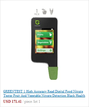 Greentest ECO-5F 3 в 1 излучения жесткость воды нитратный тестер тест диетические нитраты в еде фрукты овощи мясо рыба черный