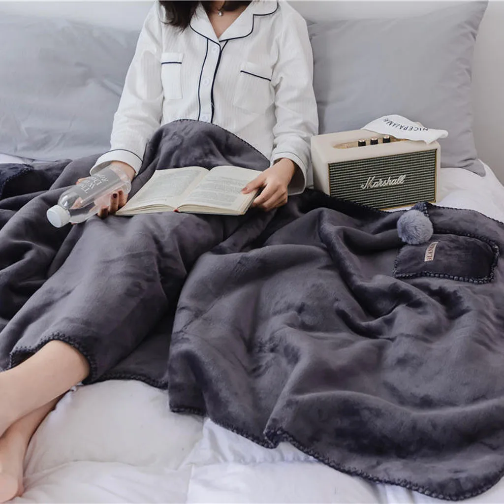 Зимнее теплое одеяло, утолщенное простыневое покрывало, бархатное одеяло, Фланелевое, ленивое, для офиса, дивана, для сна, накидка, одеяло, для путешествий