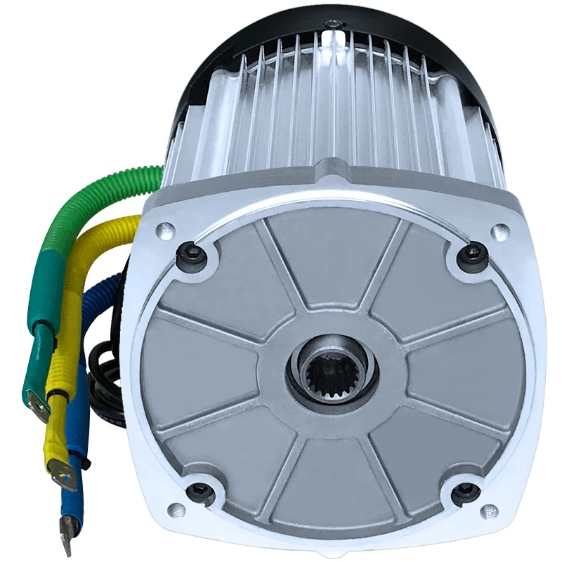 60V 72V 1200W 2200W 4200RPM-5000RPM High-speed, square brushless DC motor for electric tricycle