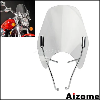 

Motorcycle WindScreen Windshield For Honda Shadow 750 VT750 1998-2003 Custom Clear Air Deflector Wind Screen