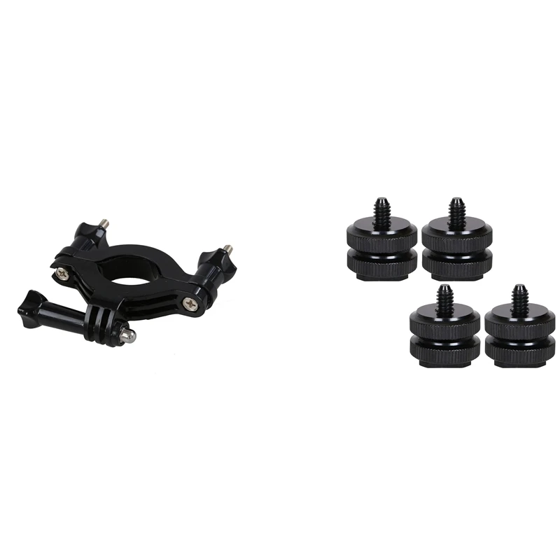 1X роликовое крепление для камеры Gopro HD Hero 2 3 + и 4X горячего башмака на 1/4 дюйма-20