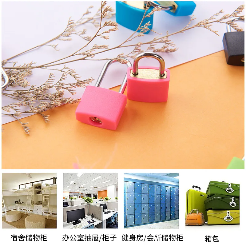 

Color Mini Brass Lock 20mm Brass Color Shell Small Padlock, Luggage Lock, Waterproof