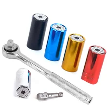 Универсальный гаечный ключ ZJCOSTOL, набор головок с разъемом 7-19 мм, мощная дрель, храповая втулка, гаечный ключ, Волшебная рукоятка, многофункциональные ручные инструменты