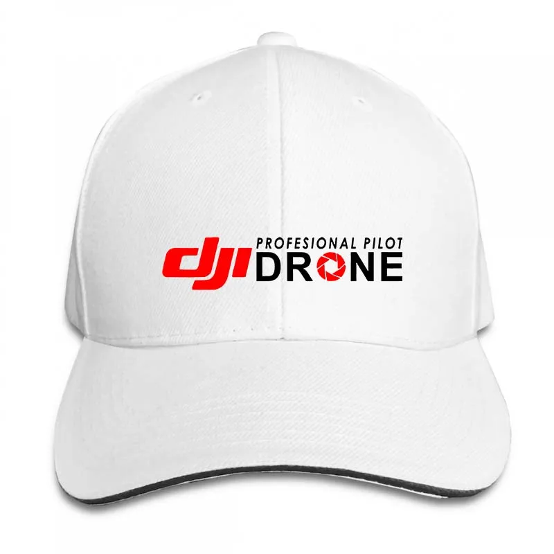 DJI Профессиональный пилот Дрон бейсбольная кепка Мужчины Женщины Дальнобойщик шляпы Мода Регулируемая Кепка - Color: 2-White