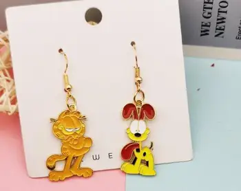 

1 pairs cartoon Garfield women cute Fashion Stud Earring Cute Earrings For girl gifts
