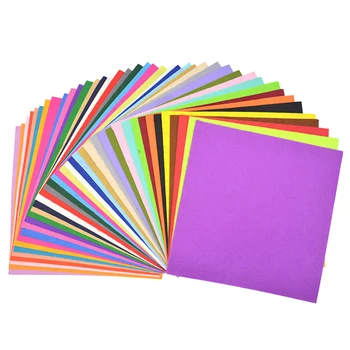 

40 Sheets Felt Cloth School DIY Craft Solid Scrapbook Home Decor Easy Shaping 1mm Thickness Bulletin Board Colorful Fabric