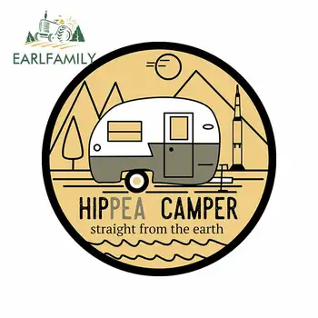 

EARLFAMILY 13cm x 13cm for Hippea Camper Car Stickers Truck Decal Bumper Window Fashion Occlusion Scratch Waterproof Decoration