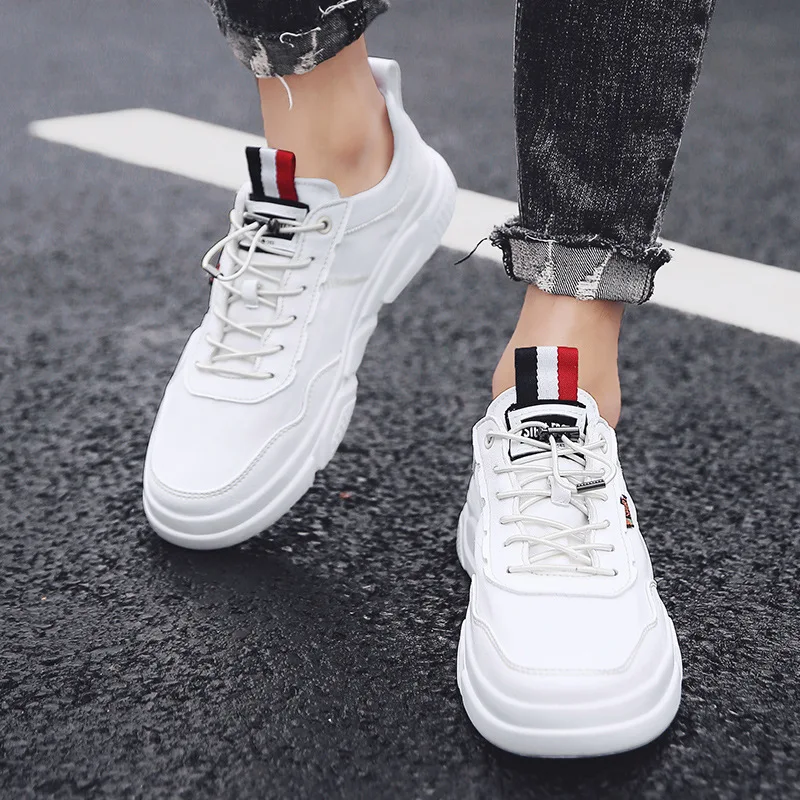 

2019 spring and autumn new low men's shoes comfortable simple casual shoes wild solid color single shoes breathable flat shoes