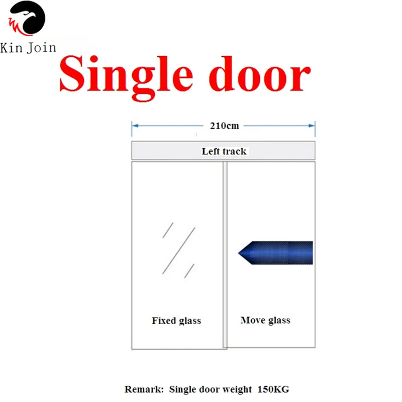 Sliding Glassdoor use Automatic Induction TRANSLATION GATE Single door