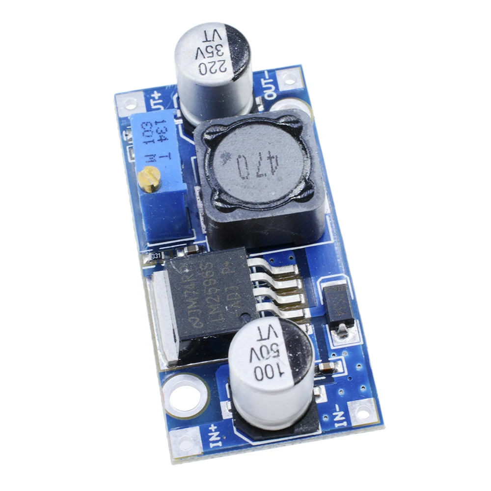 Adjustable Step-Down Power Supply Module with LM2596 Buck Converter