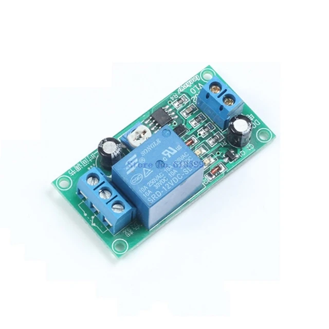 

A5-- NE555 DC 12 v Driving Delay Time Delay Relay Module Adjustable Timer Switch AC 250 v 10A DC 30 v 1 ~ 60 second Adjustable S