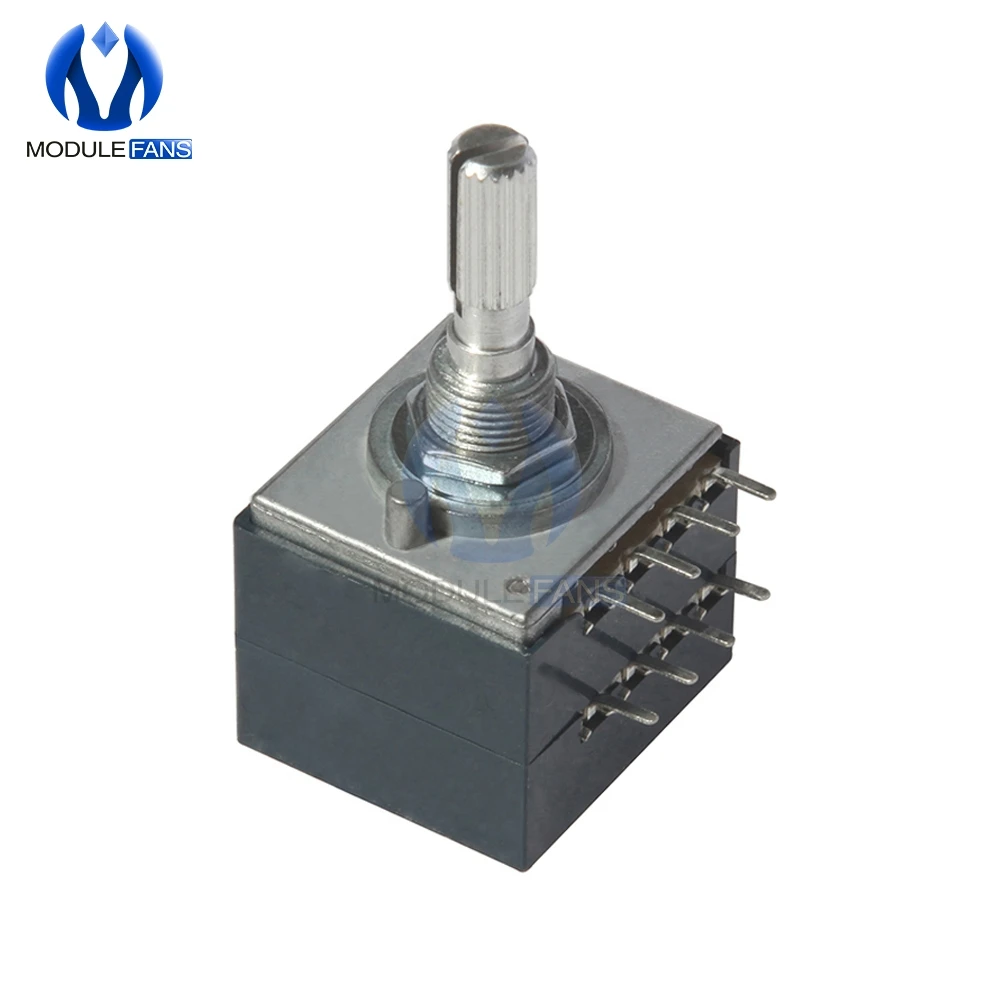 

100K Rotary Potentiometer LOG ALPS RH2702 Audio Volume Control Pot Stereo W Loudness