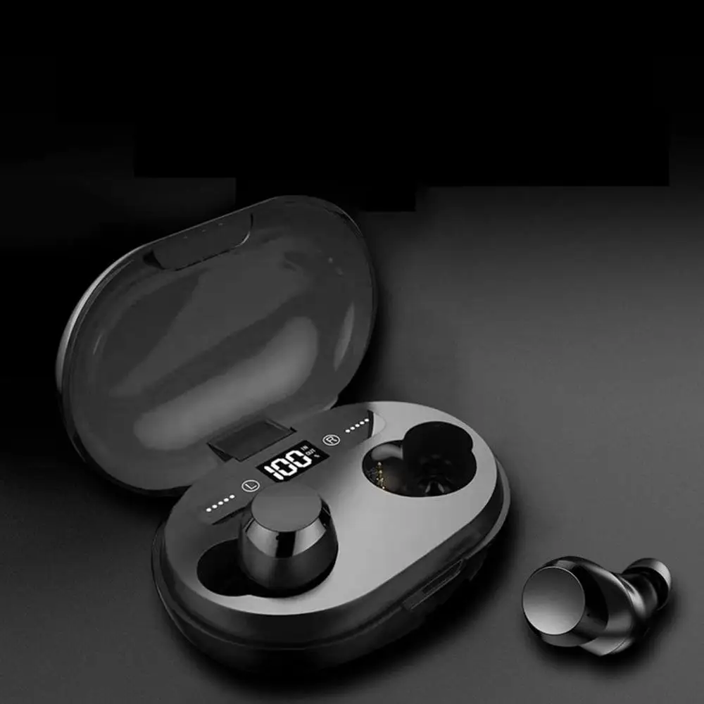 

Wireless Earphone Power In Ear Mini Earbuds HiFi Stereo Sport Earphone Deep Waterproof Headset Receiver