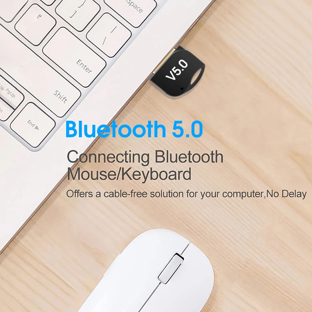 Kebidumei беспроводной мини USB Bluetooth ключ приемник для ноутбука мышь клавиатура аксессуары USB Bluetooth 5,0 адаптер приемник