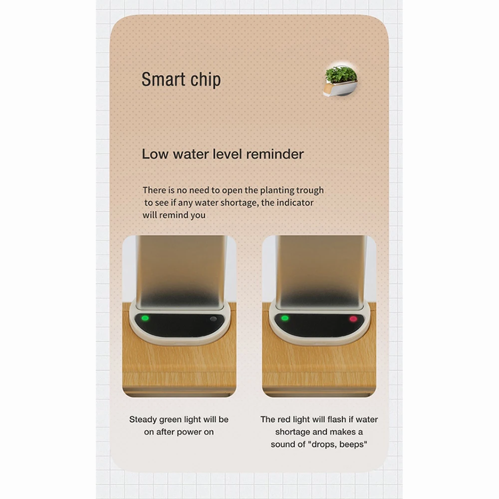 Indoor Herb Garden Starter Kit with Led Grow Light