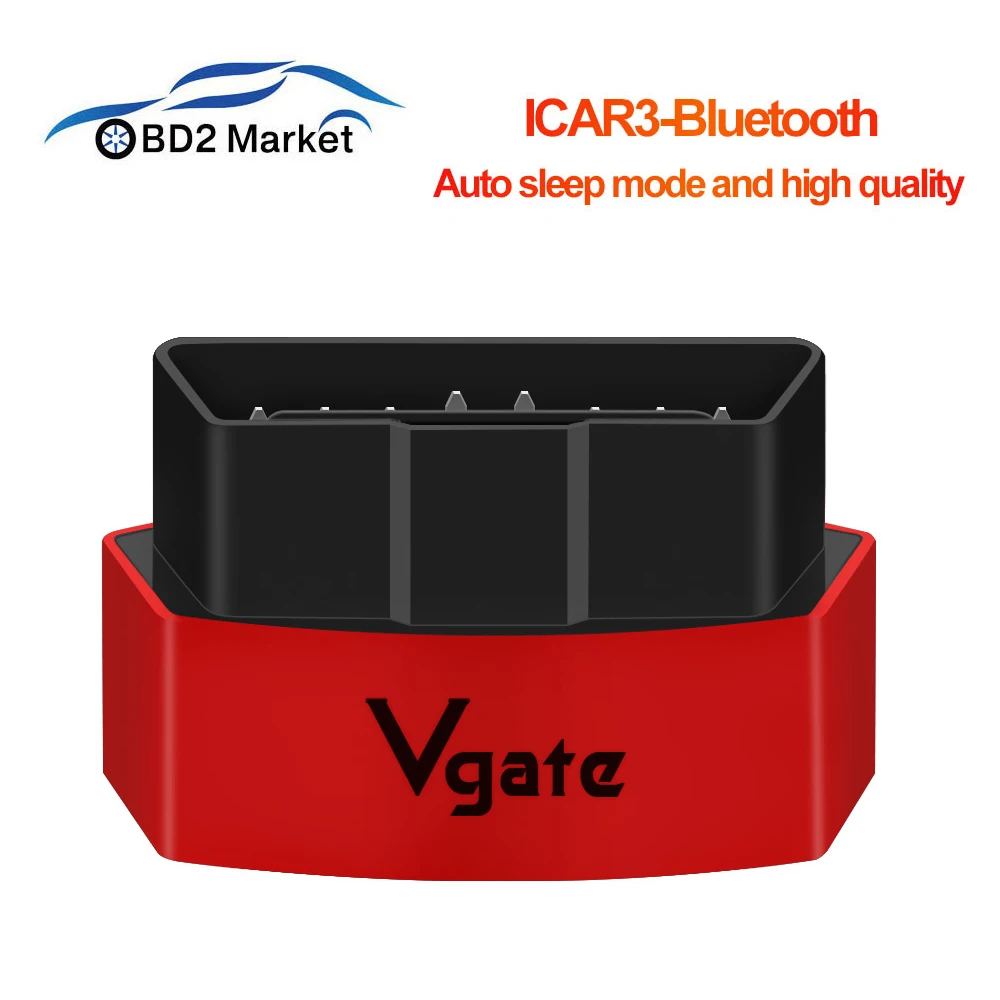 Vgate OBD2 ELM 327 Автомобильный диагностический сканер icar3 сканер Bluetooth диагностический инструмент OBDII OBD 2 считыватель кодов ELM327 высокого качества