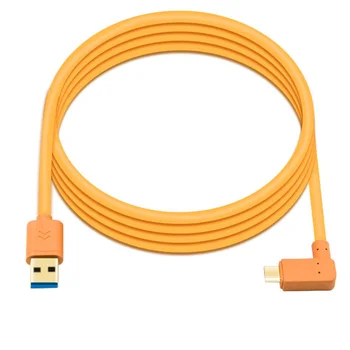 

USB Type C Cable for Huawei P20 P30 Pro 3.0 Fast Charging 5Gbps Type C Angled Cable for Samsung S9 S10 USB C Camera 3m 5m 8m 10m
