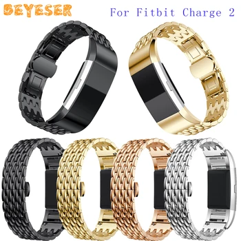 

New Metal Watch Wristband For Fitbit Charge 2 Smart Watch Band Adjustable Replacement For Fitbit Charge 2 Watch Band Bracelet