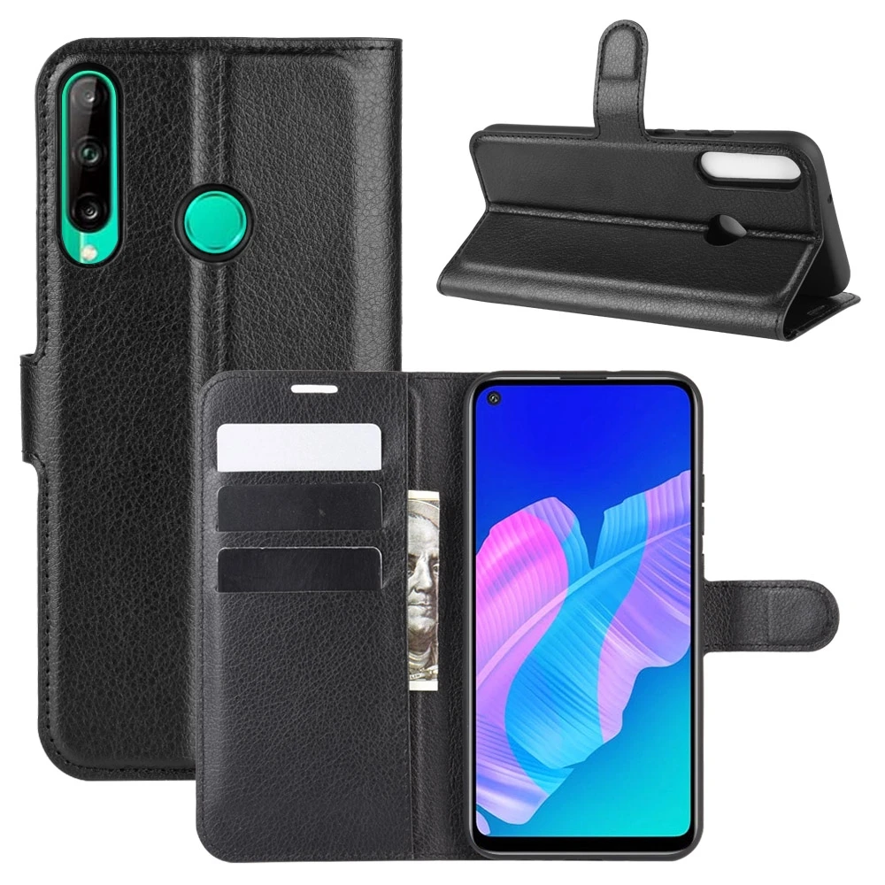 Защитный чехол для Huawei P40 Lite E Y7P с откидной крышкой держателем и отделениями карт