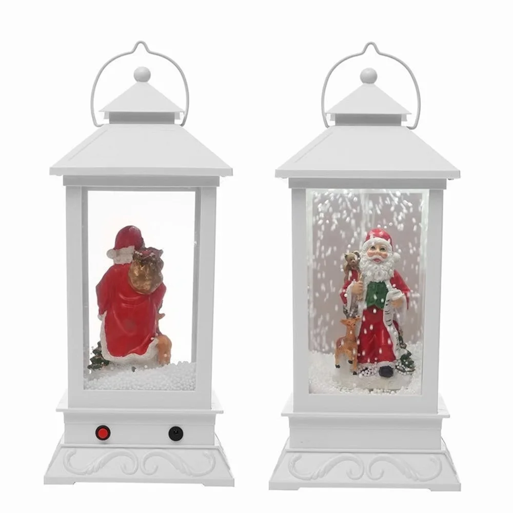 Рождественская музыкальная Снежная лампа, орнамент, снежный шар, ABS USB/батарея, украшение Санта Клауса, ветряная мельница, медведь, год, 44*18*18 см, подарок