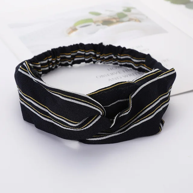 Women Cross Solid color Hair Bands Girls Print Flower Headbands Fashion Turban Make up Hair Accessories FD127 TW5